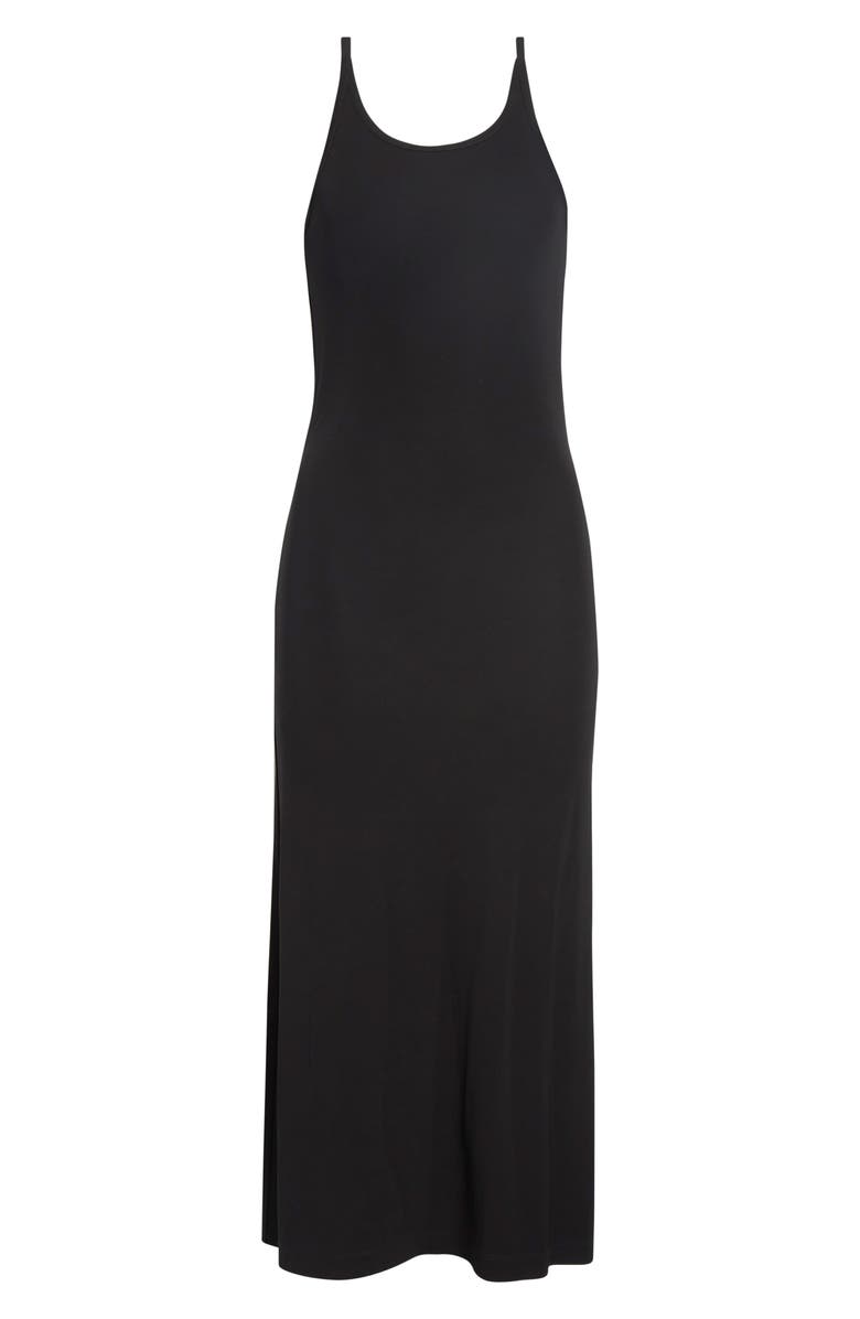 TOTEME Fluid Jersey Slip Dress, Alternate, color, Black