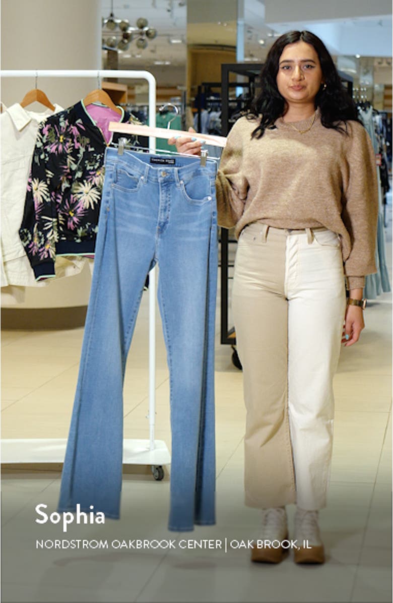 Beverly High Waist Skinny Flare Jeans, sales video thumbnail