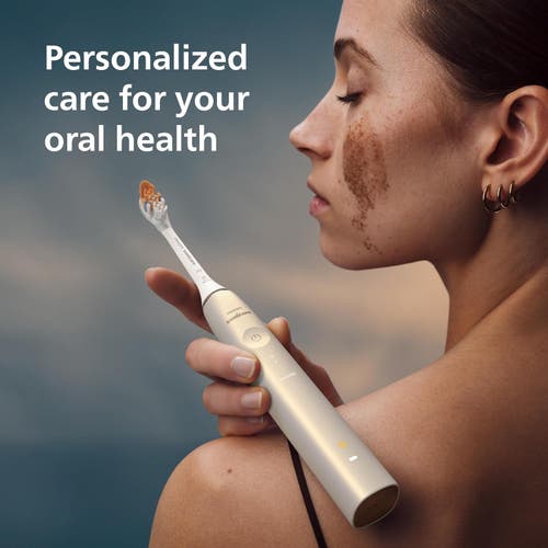 Philips Sonicare Diamondclean 9900 Prestige Toothbrush Senseiq App In Gold