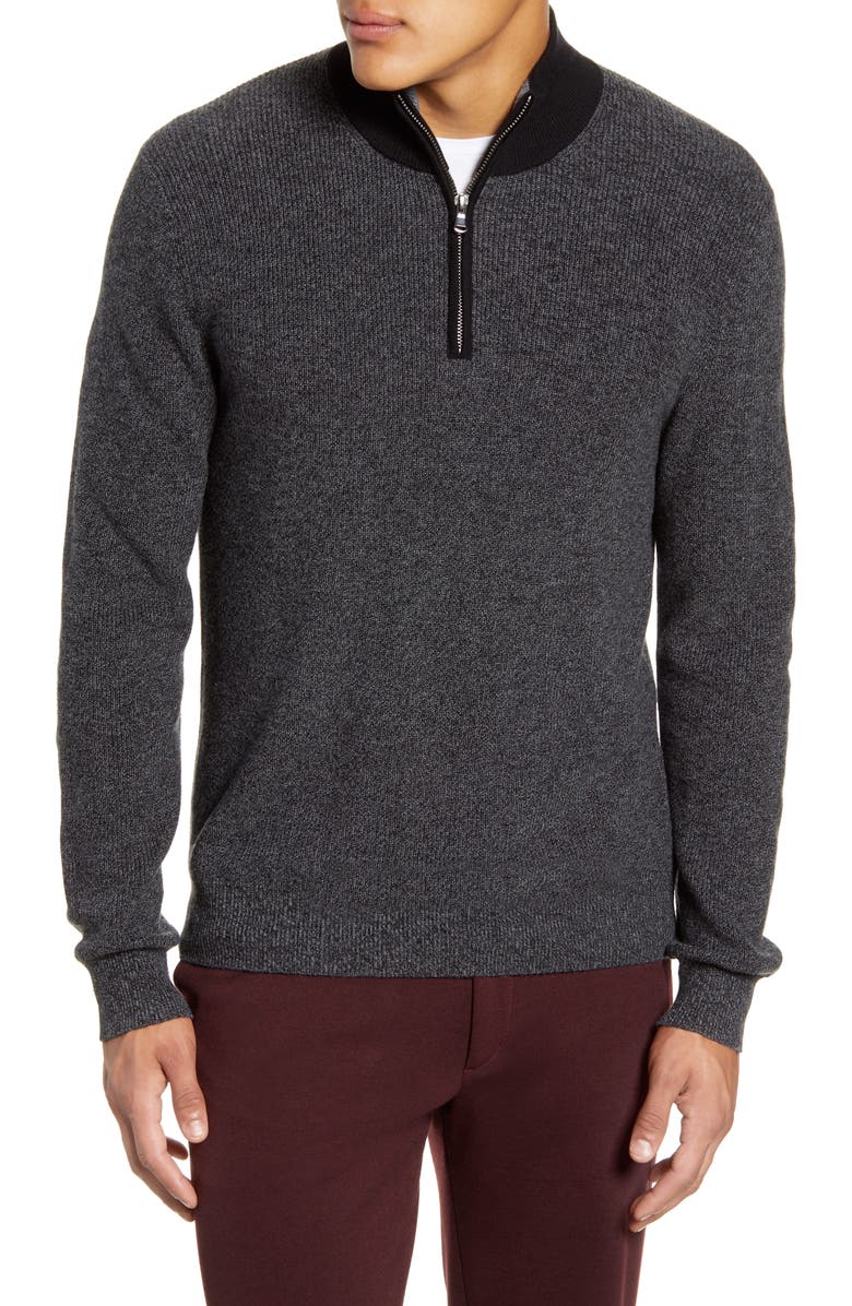 Zachary Prell Crawford Regular Fit Quarter Zip Sweater, Main, color,