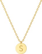 House of Frosted Initial Pendant Necklace