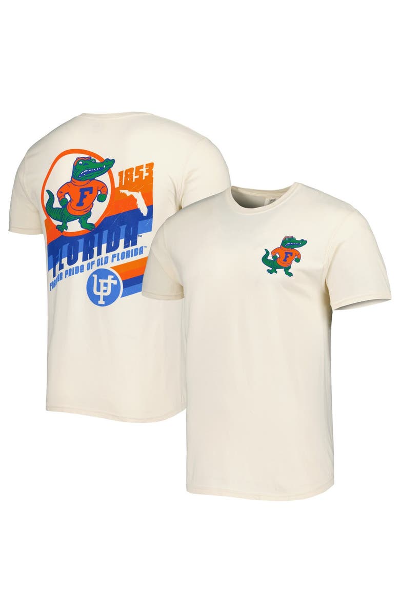 IMAGE ONE Men's Cream Florida Gators Vault Vintage Comfort Color T-Shirt, Alternate, color, 