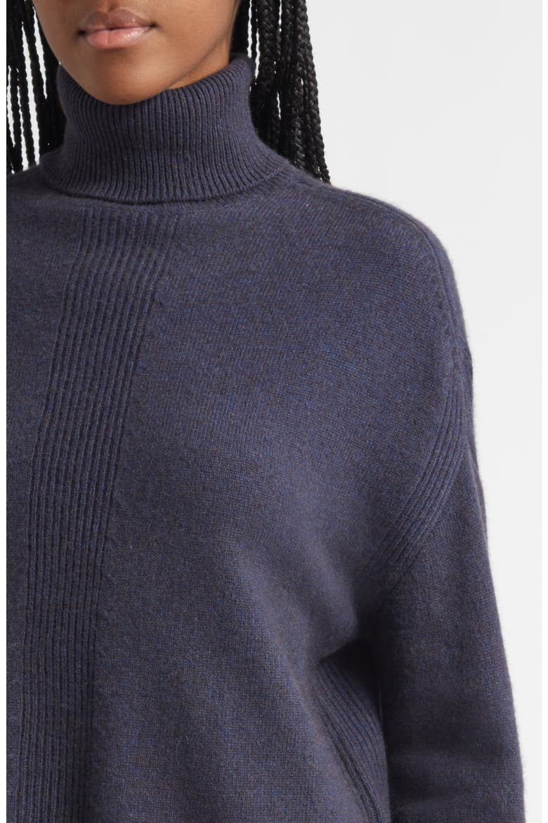 Melange Turtleneck Wool Sweater, Alternate, color, SOLID MEDIUM BLUE