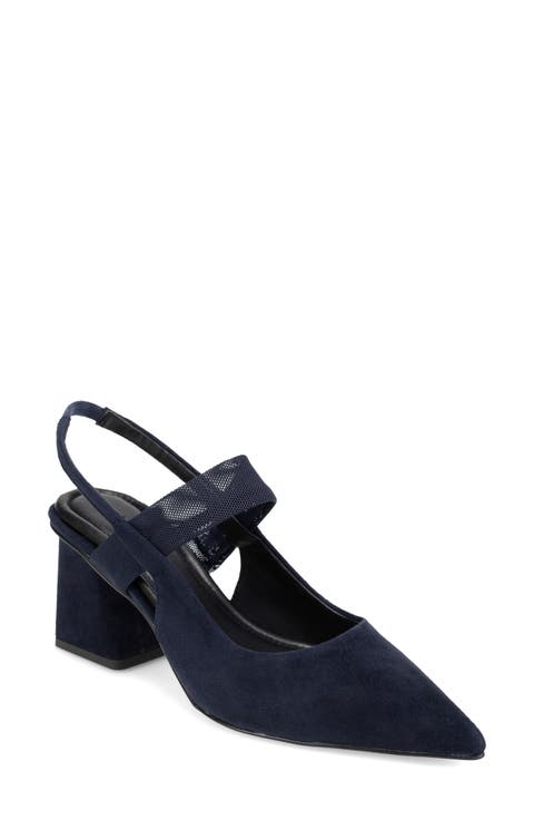 Imelde Slingback Pointed Toe Mary Jane Pump