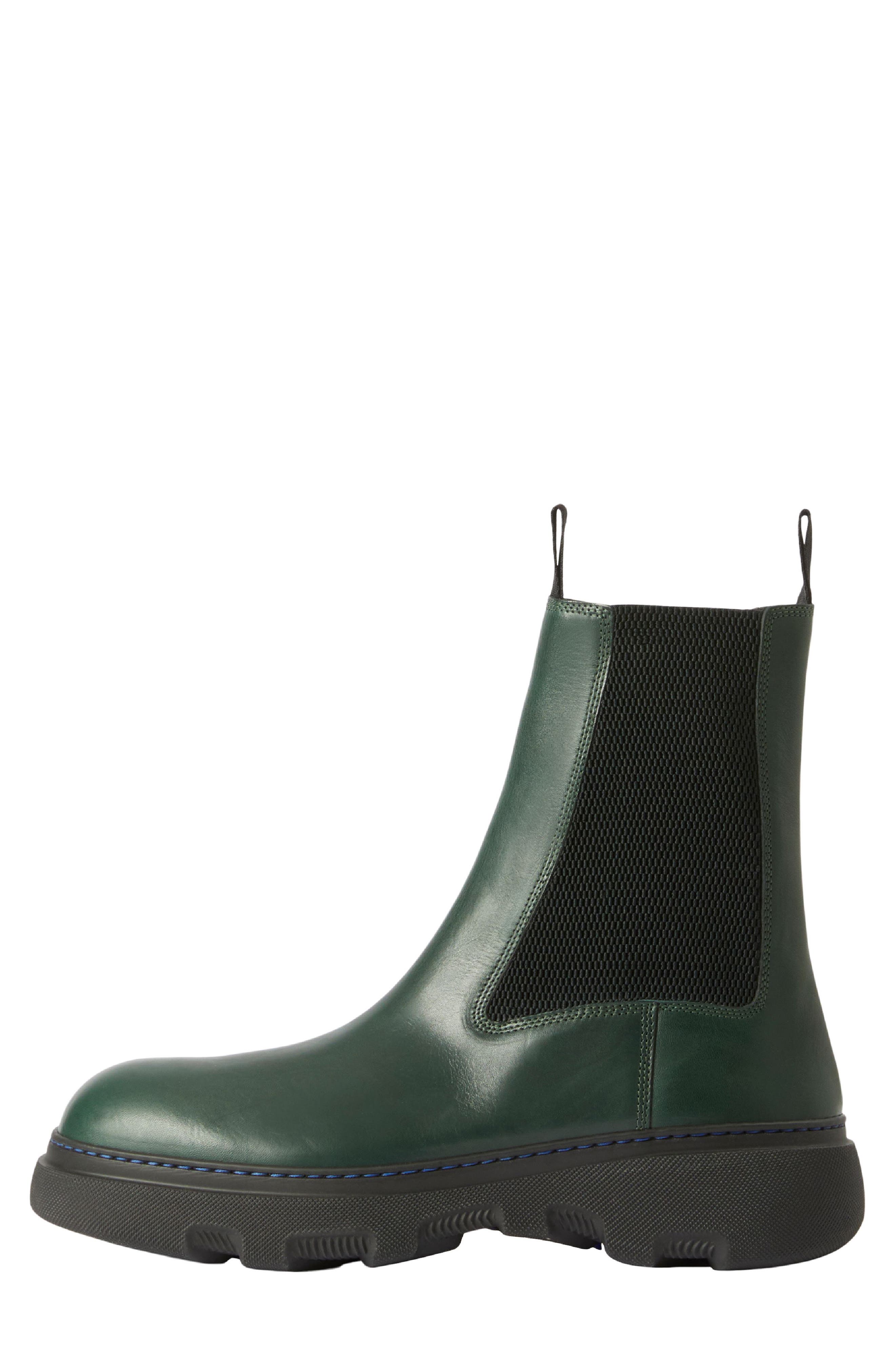 Burberry Gabriel Chelsea Boot, Alternate, color, Vine