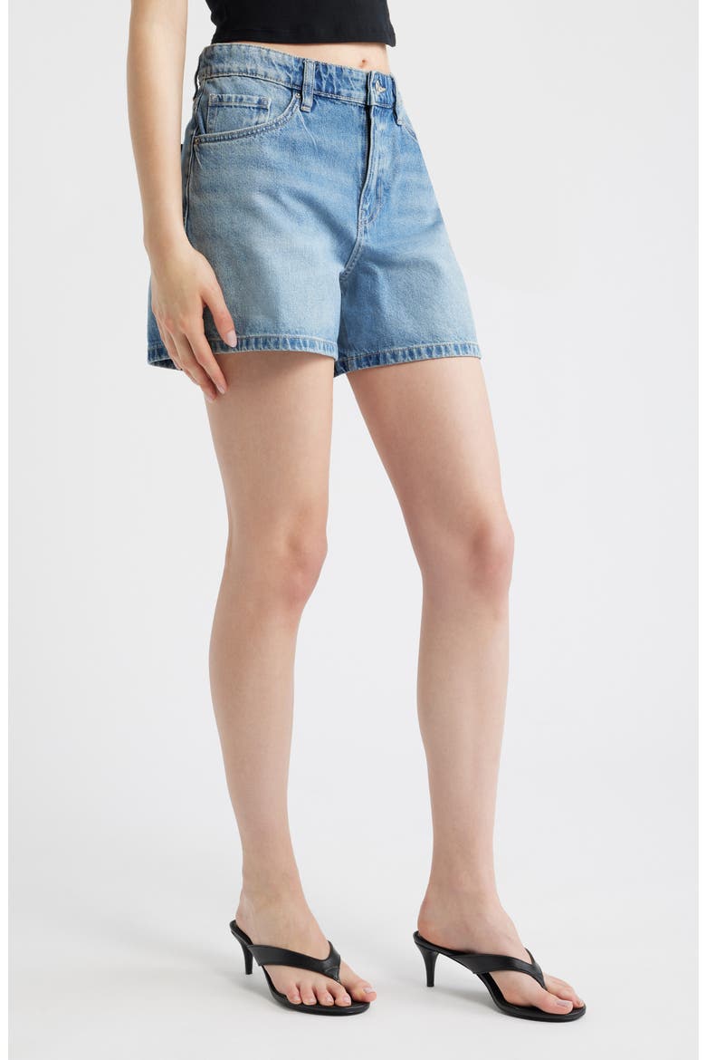 Denim Shorts, Alternate, color, MEDIUM BLUE
