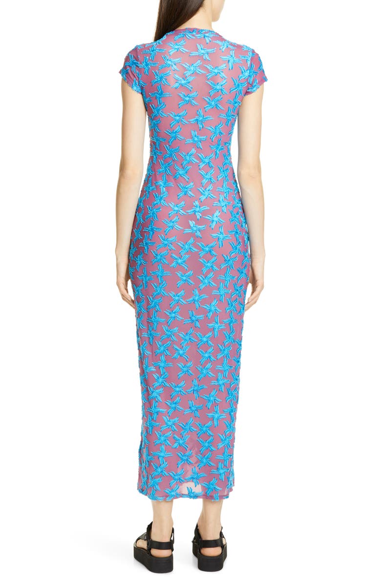 Eckhaus Latta Shrunk Floral Burnout Dress, Alternate, color,