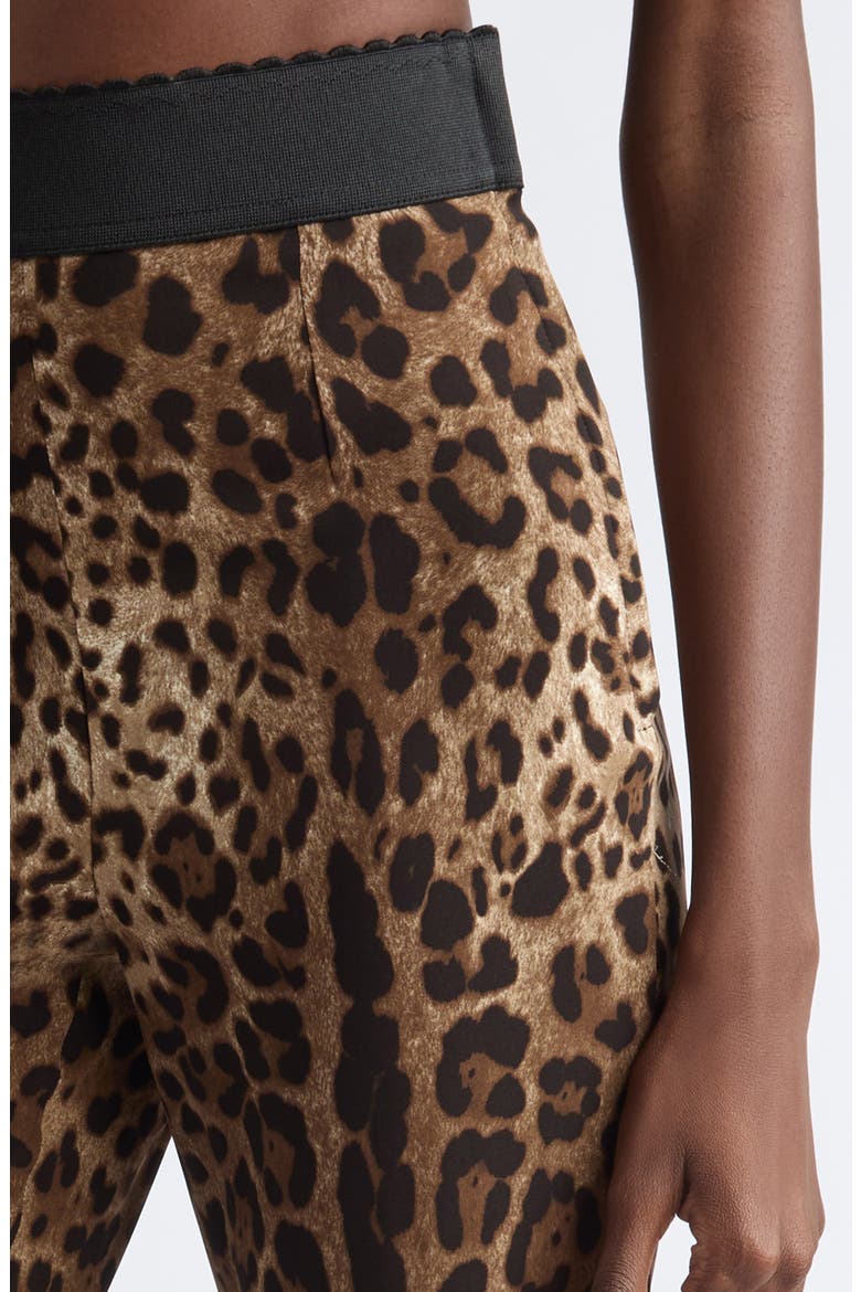 Leopard Print Stretch Cady Leggings, Alternate, color, LEO NEW