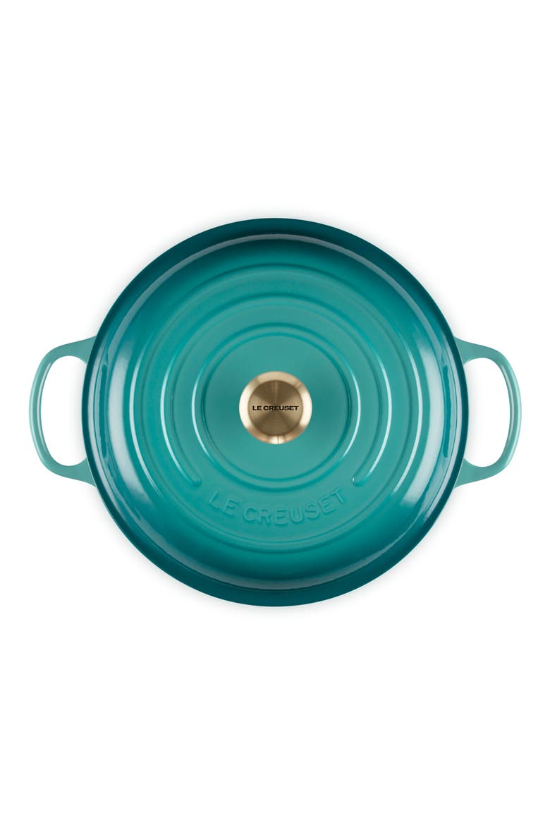 Signature 5 Quart Enameled Cast Iron Braiser, Alternate, color, RIVIERA