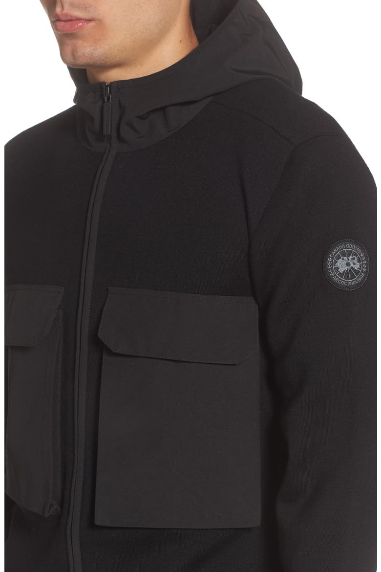Elgin Zip Hoodie, Alternate, color, BLACK