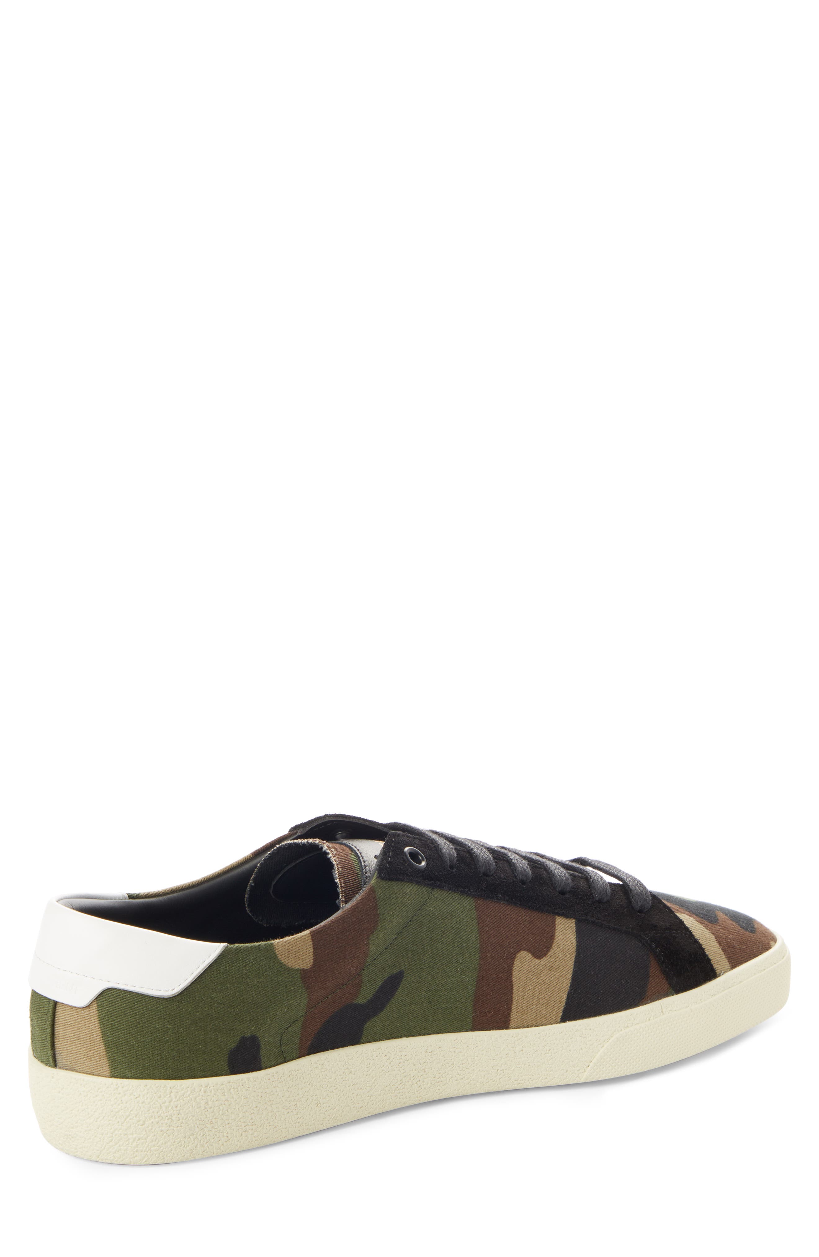 Saint Laurent Logo Embroidered Sneaker, Alternate, color, 