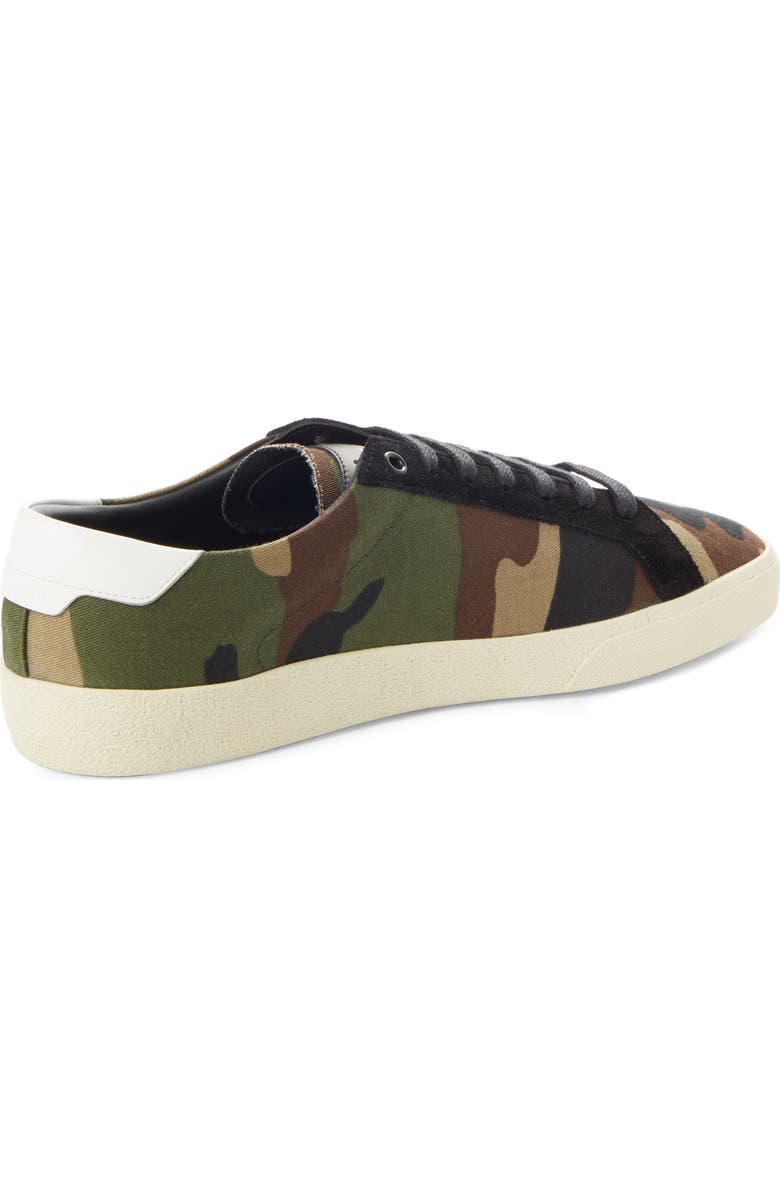 Saint Laurent Logo Embroidered Sneaker, Alternate, color,