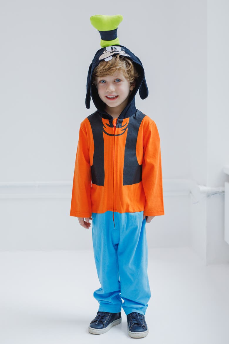 Mickey Mouse Hooded Coverall, Alternate, color, Goofy Orange Blue