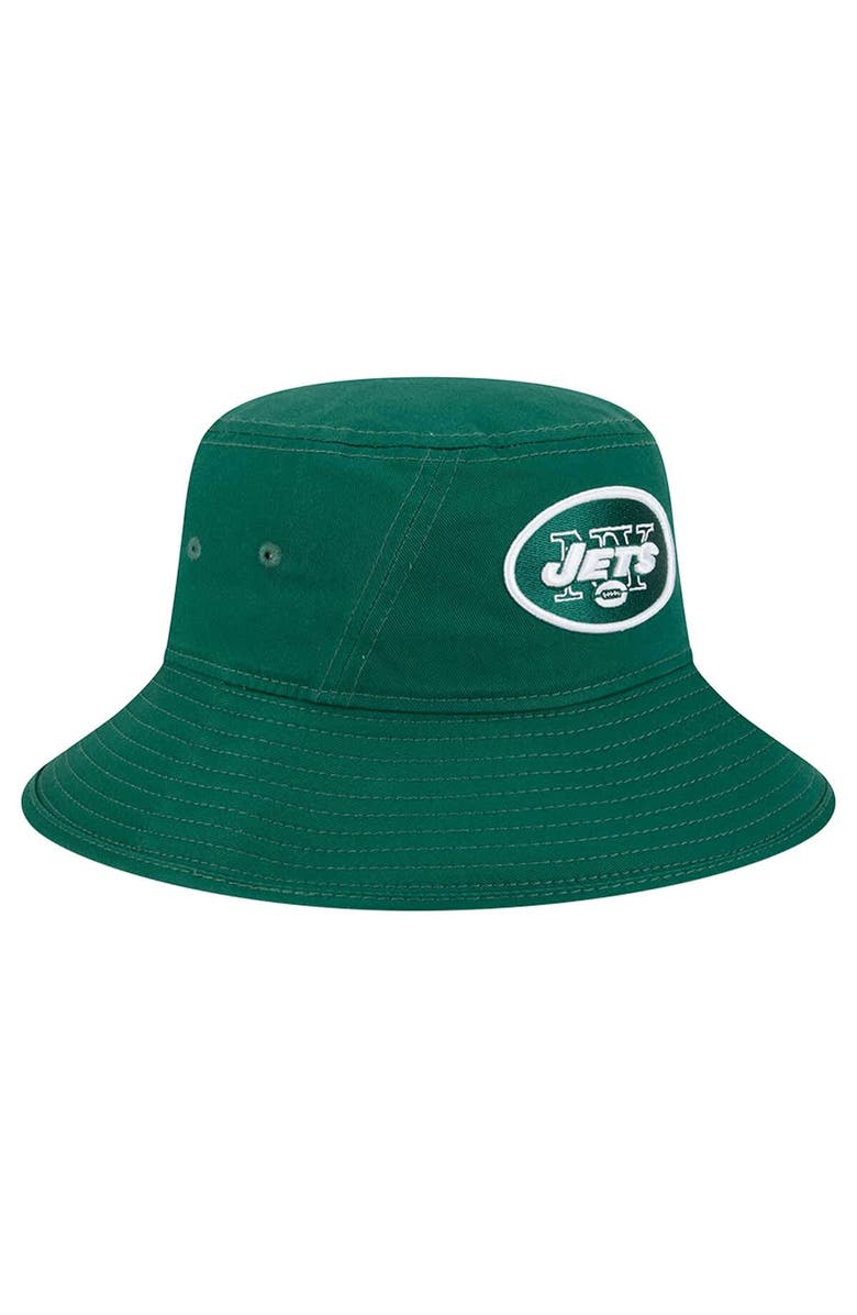 New Era Men's New Era Green New York Jets Main Bucket Hat, Alternate, color,