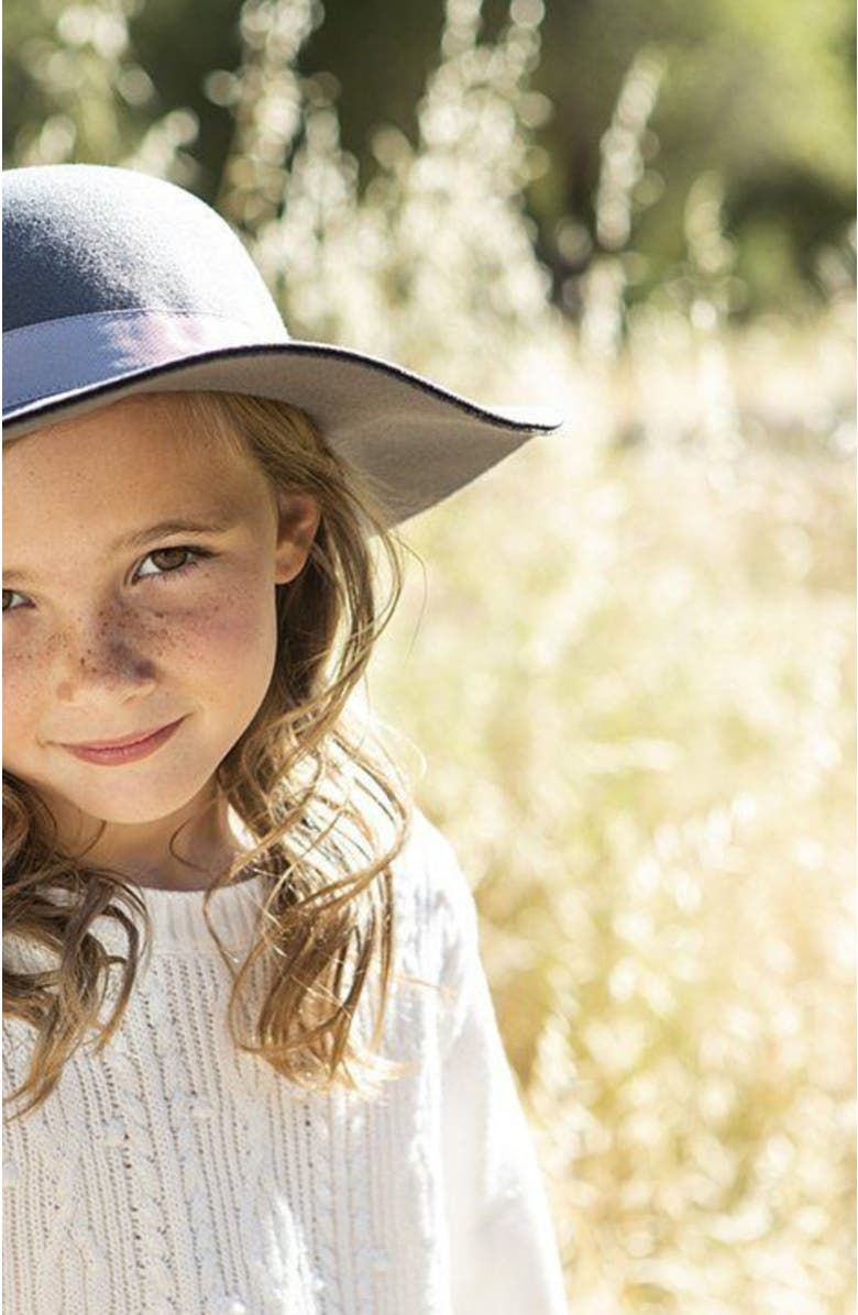 Hope & Henry Girls' Brimmed Felt Hat, Kids, Alternate, color, 
