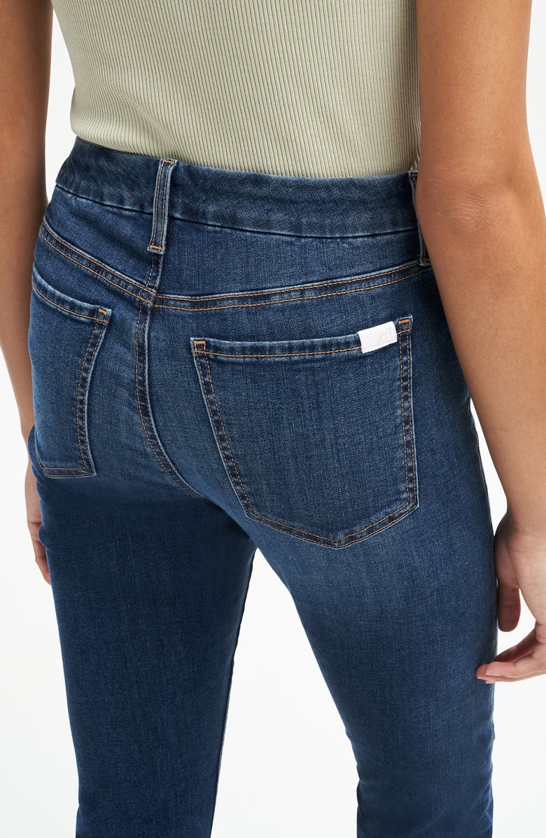 JEN7 by 7 For All Mankind Tie Dye Hem Capri Jeans, Alternate, color, 