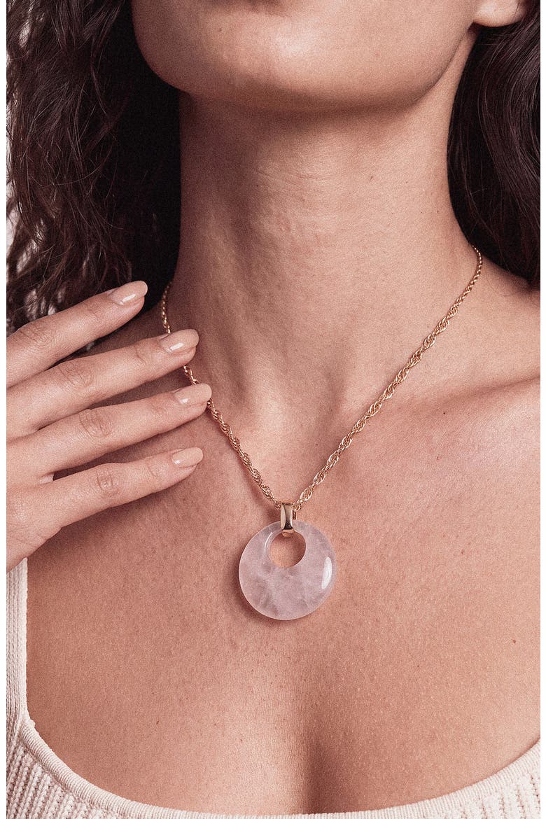 Orbit Resin Necklace, Alternate, color, CLEAR
