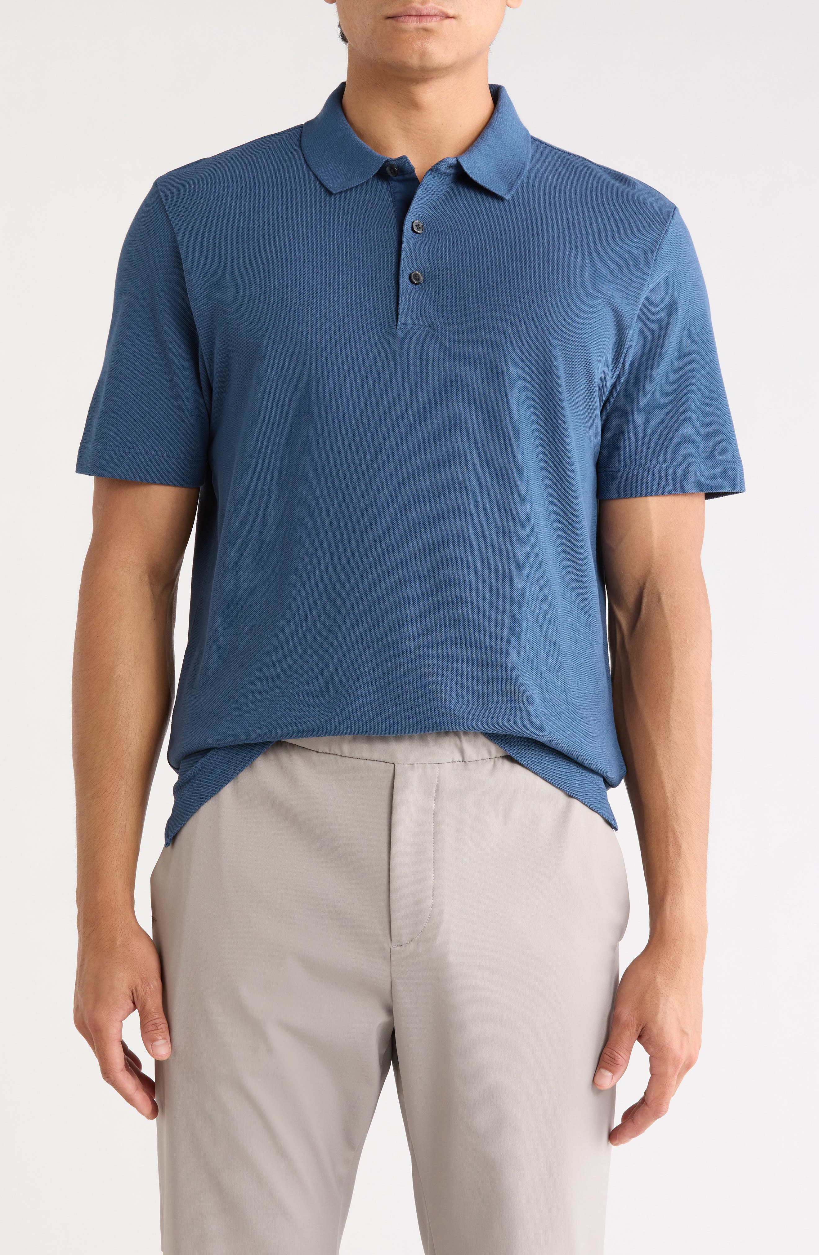 Pima Cotton Button Polo