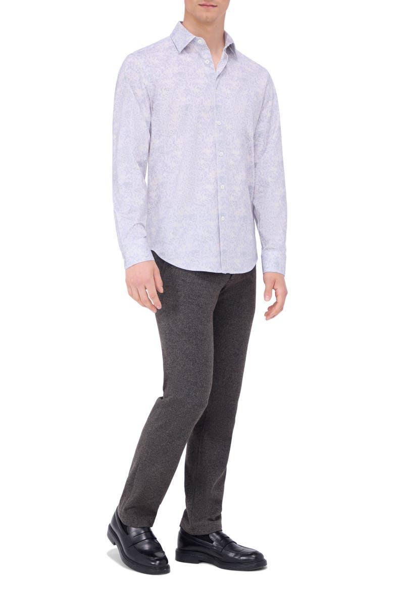 Bugatchi James OoohCotton<sup>®</sup> Floral Print Button-Up Shirt, Alternate, color,