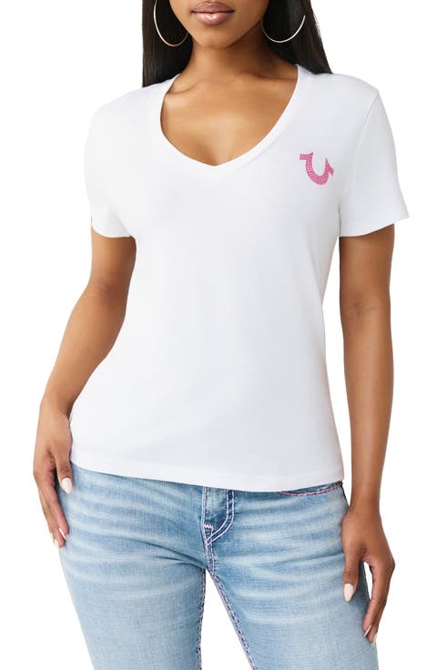 Crystal Buddha Cotton Blend Graphic T-Shirt