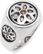 Good Art Hlywd Men's Small Brown Diamond Club Ring