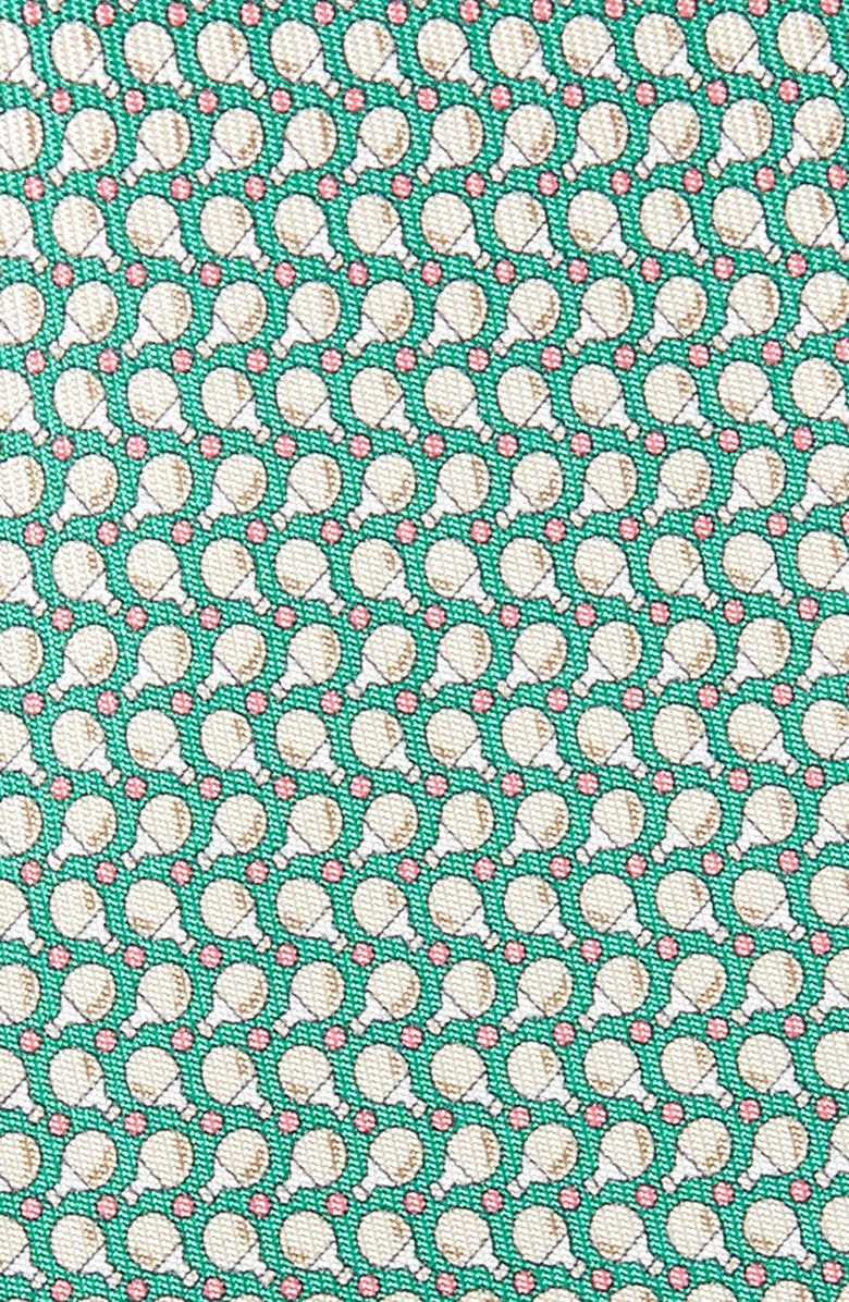 FERRAGAMO Salvatore Ferragamo Ming Ping-Pong Print Silk Tie, Alternate, color,
