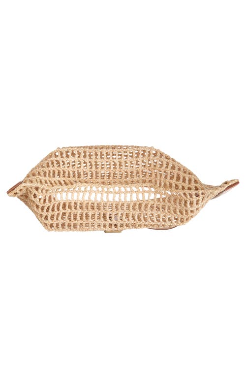 Saint Laurent Oxalis Raffia Macramé Shoulder Bag
