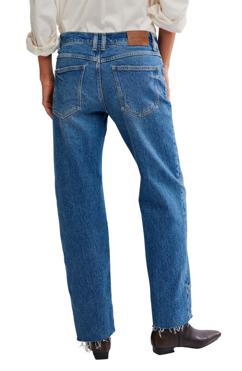 Free People We the Free Risk Taker Raw Hem Straight Leg Jeans, Alternate, color, Chance