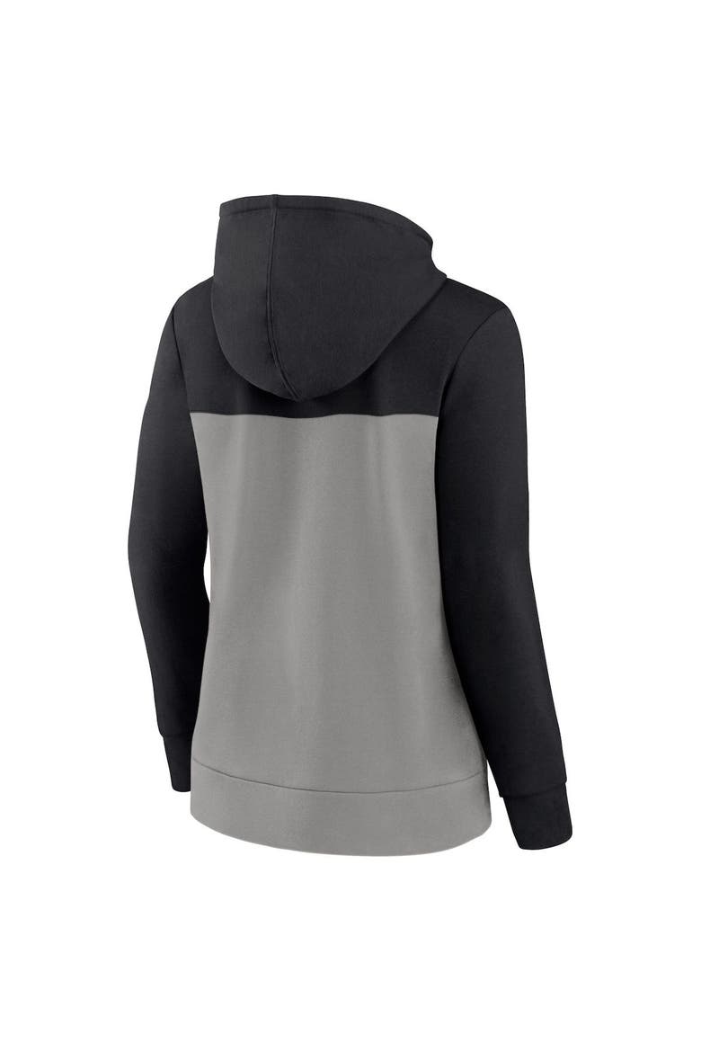 Women's Fanatics Branded Black/Gray Chicago White Sox Take The Field Colorblocked Hoodie Full-Zip Jacket, Alternate, color, Black