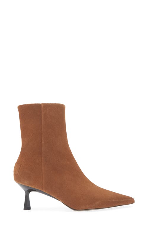 Allsaints Vivian Pointed Toe Bootie In Brown