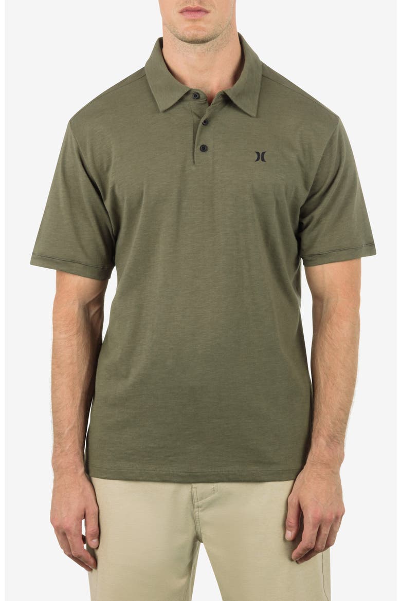 Icon Slub Polo, Main, color, OLIVE