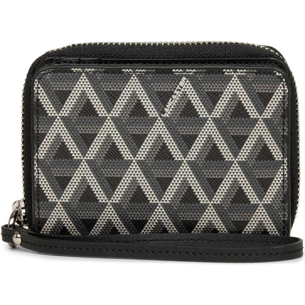 Lancaster Back-to-back Zipped Wallet Ikon In Noir