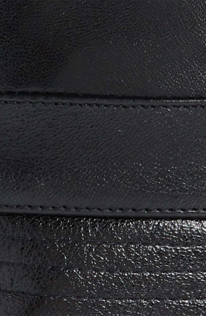 Marine Serre Upcycled Leather Bucket Hat, Alternate, color,