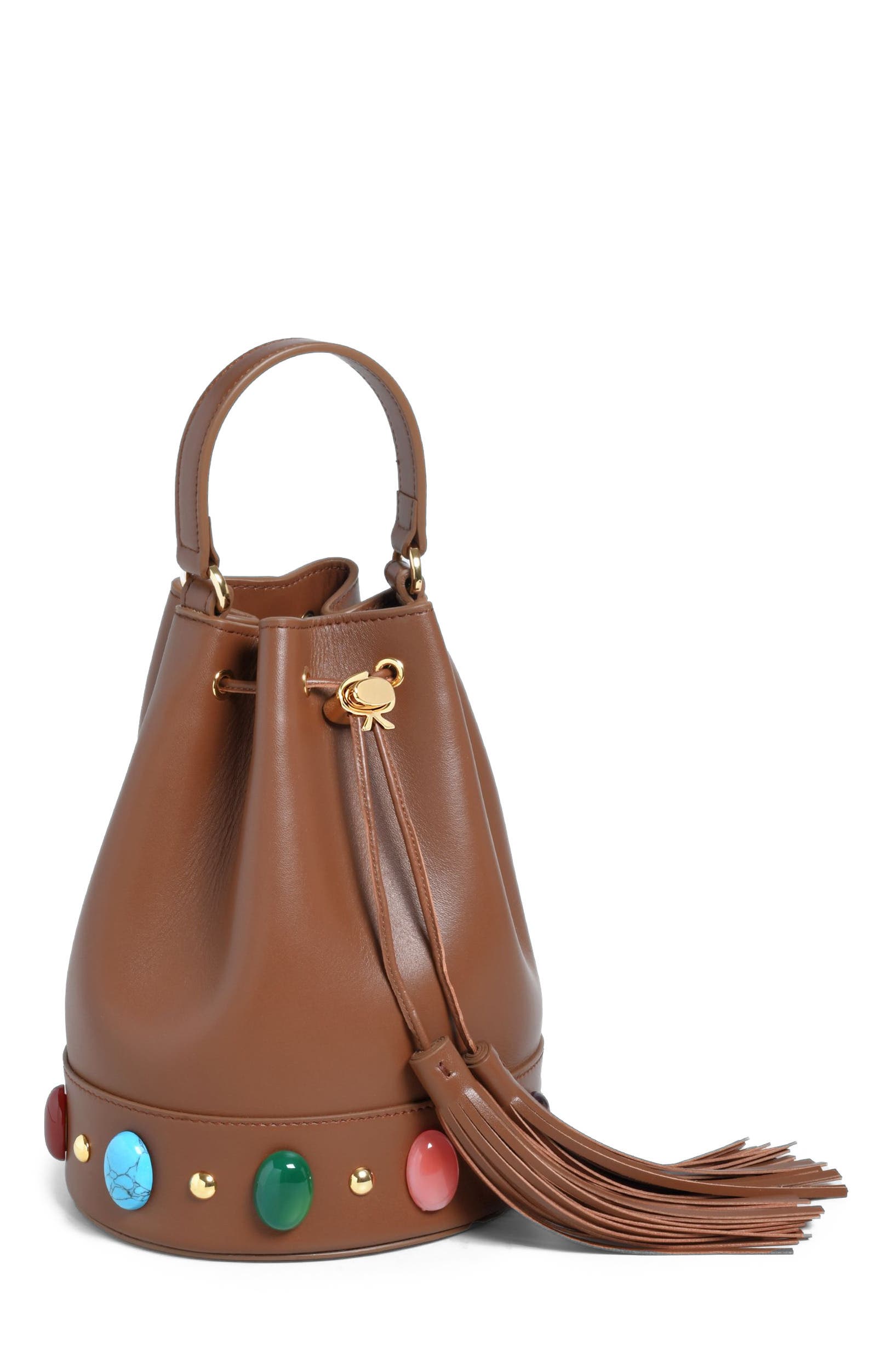 Gianvito Rossi Sienna Shanti Bag, Alternate, color, Brown Raffia And Leather