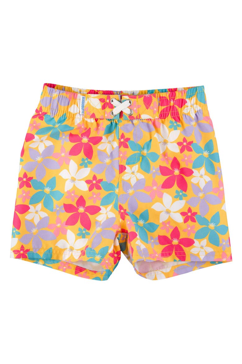 Baby Boys UPF50+ Swim Trunks, Main, color, Endless Summer Floral