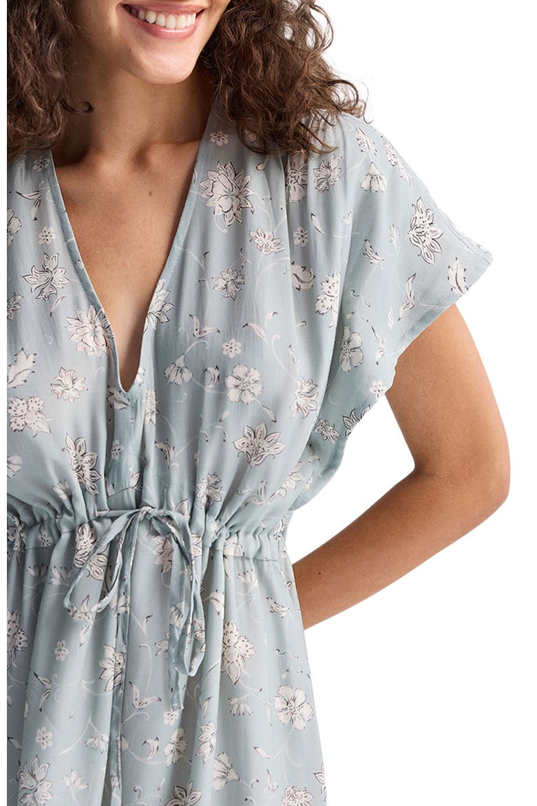 Gathered Maxi Dress, Alternate, color, Serene Symphony