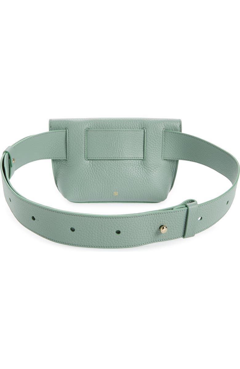 Yvonne Koné Yari Leather Belt Bag, Alternate, color, Minty