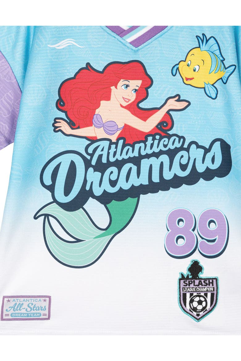 Princess Soccer Jersey, Alternate, color, Ariel Flounder Blue