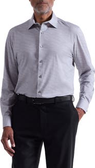 Bugatchi James OoohCotton® Herringbone Button-Up Shirt