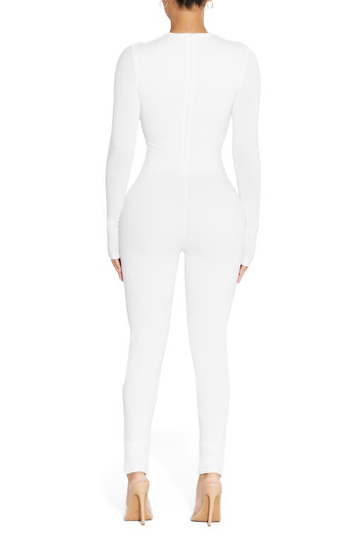 Naked Wardrobe The Nw Jumpsuit In White
