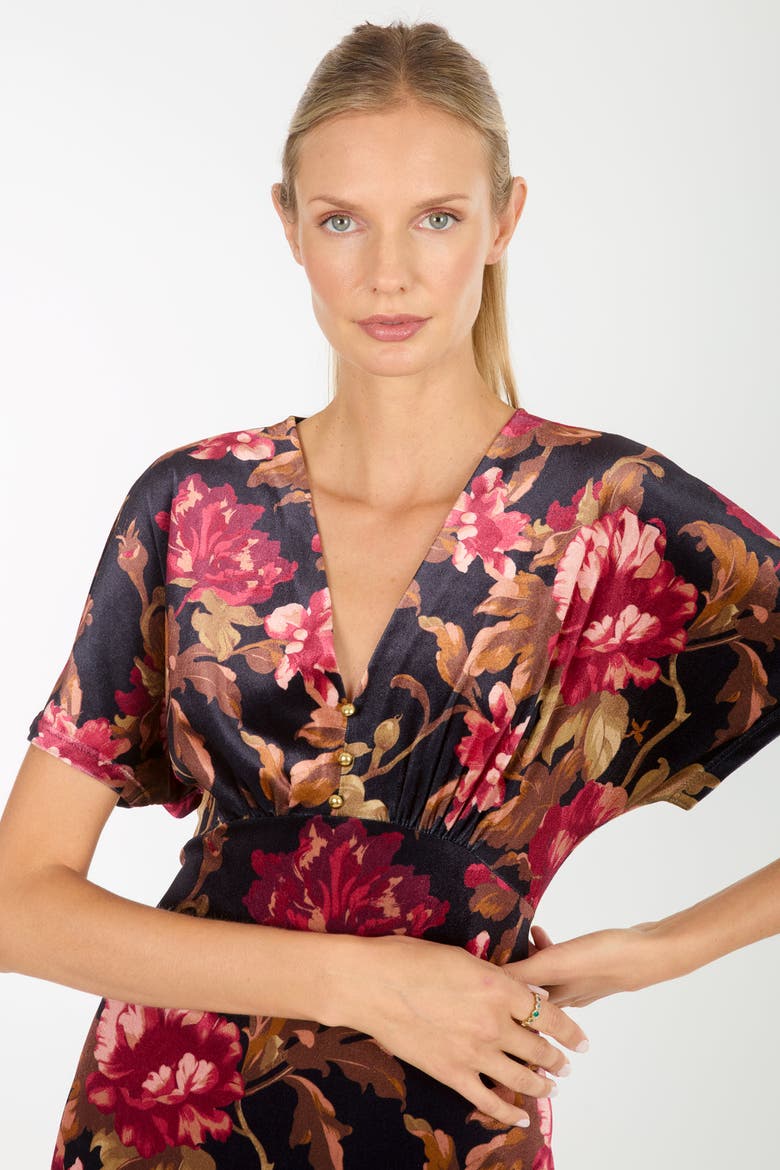 Lacey Dress, Alternate, color, Night Floral