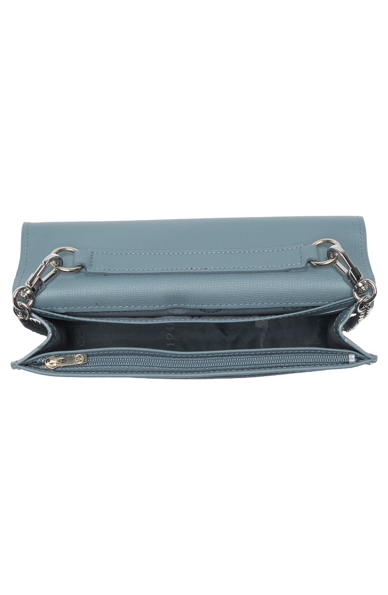 Longchamp Le Pliage Wallet on a Chain, Alternate, color, Nordic