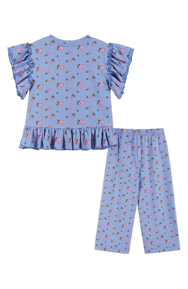 Andy & Evan Kids' Ruffle Top & Pants Set, Alternate, color, Blue Floral