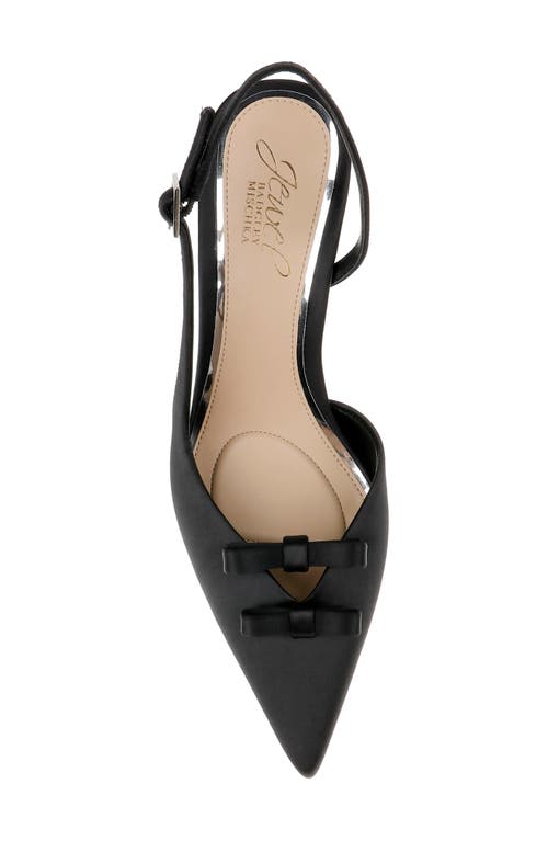 Jewel Badgley Mischka Ellery Slingback Pointed Toe Pump In Black