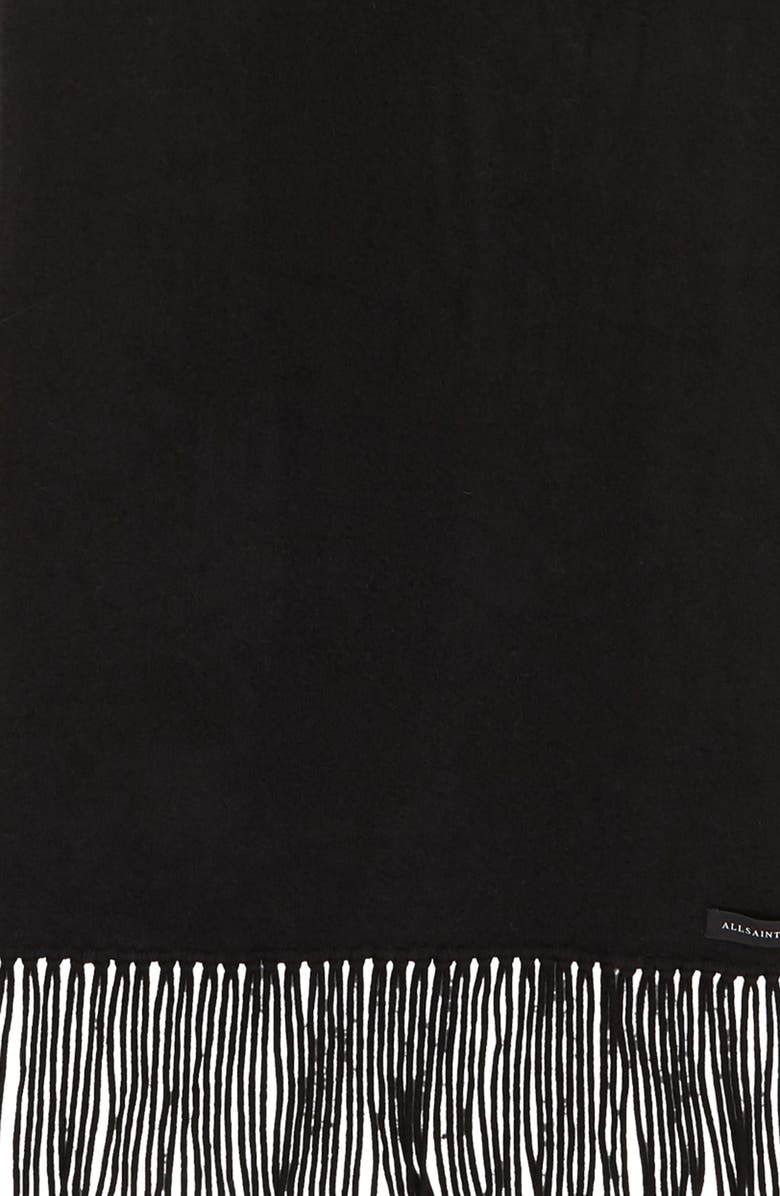 AllSaints Boiled Wool Scarf, Alternate, color, 
