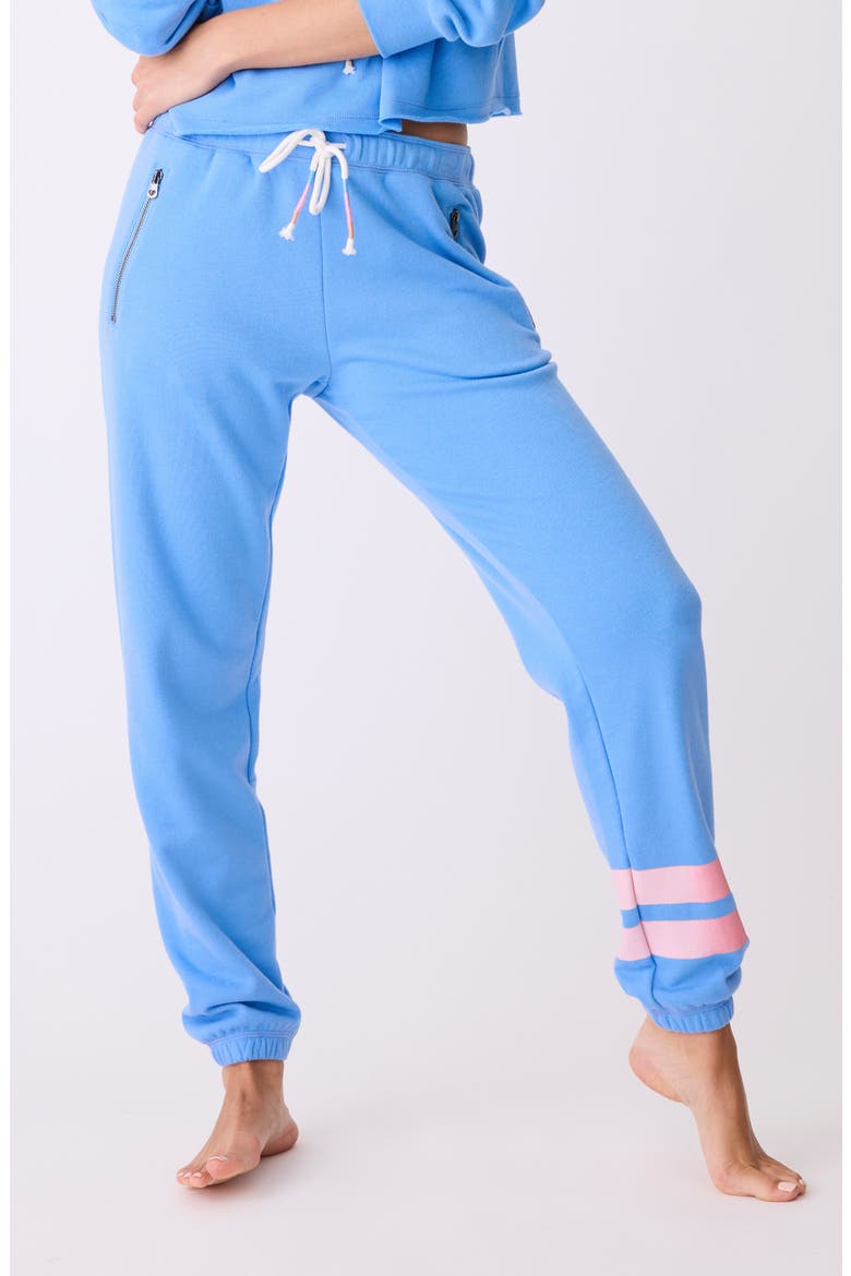 Faded Nights Fleece Joggers, Main, color, BRIGHT BLUE