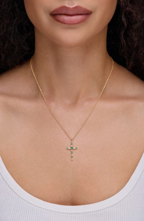 Bony Levy El Mar Diamond & Gemstone Cross Pendant Necklace In Gold
