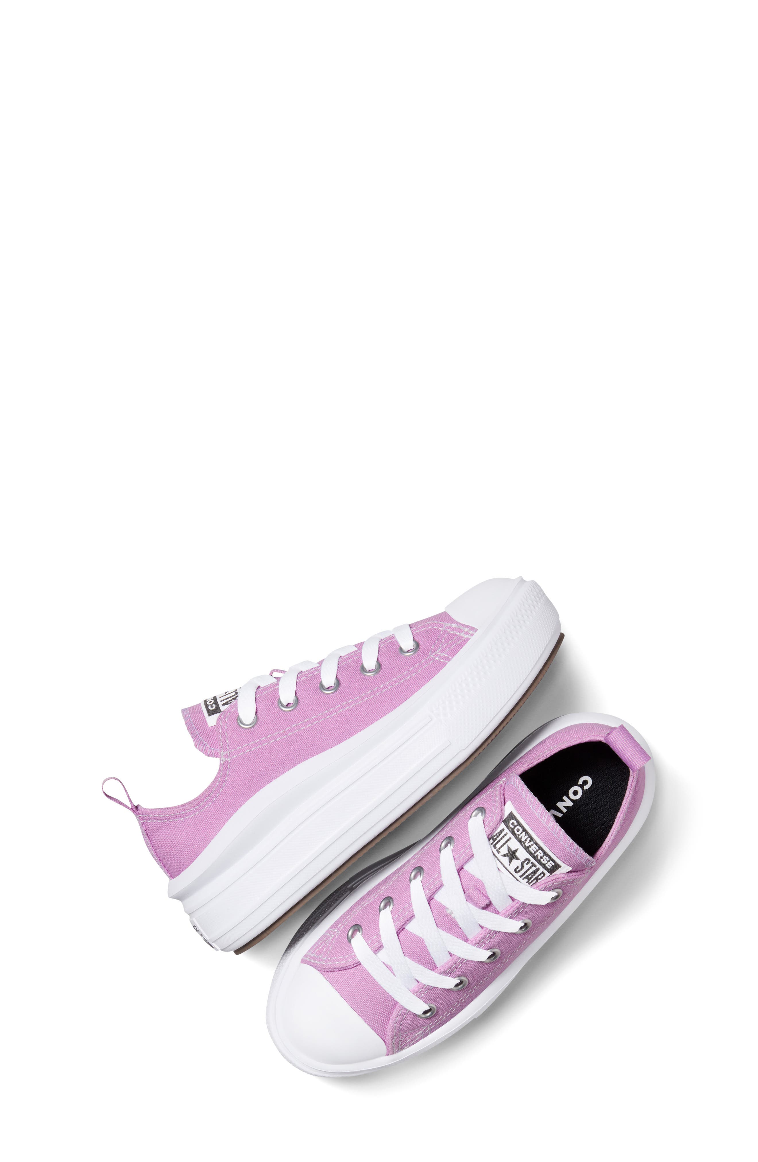 Converse Kids' Chuck Taylor<sup>®</sup> All Star<sup>®</sup> Move Platform Oxford Sneaker, Alternate, color, Classic Amethyst/ White