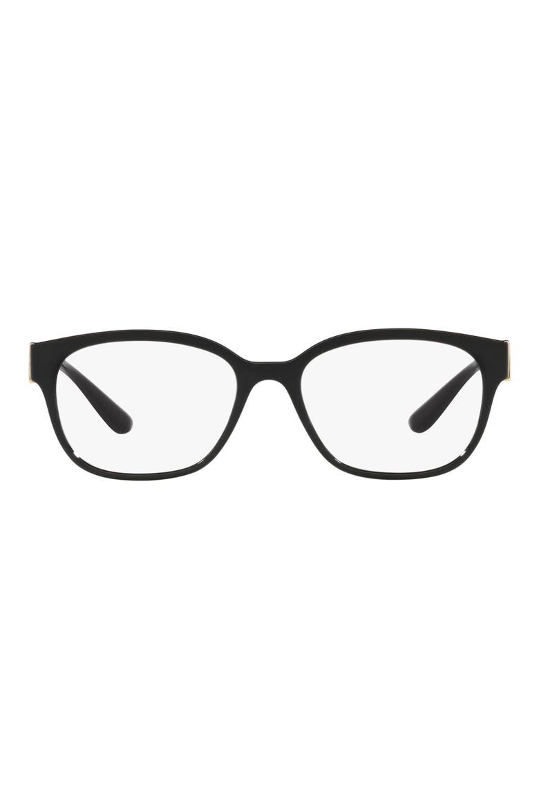 54mm Square Optical Glasses, Main, color, BLACK