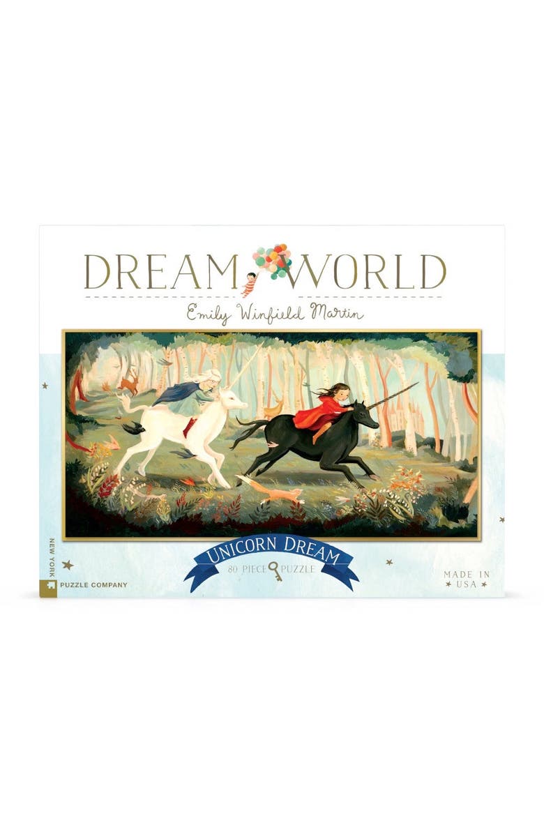NEW YORK PUZZLE COMPANY Unicorn Dream 80 Piece Puzzle, Main, color, NO COLOR